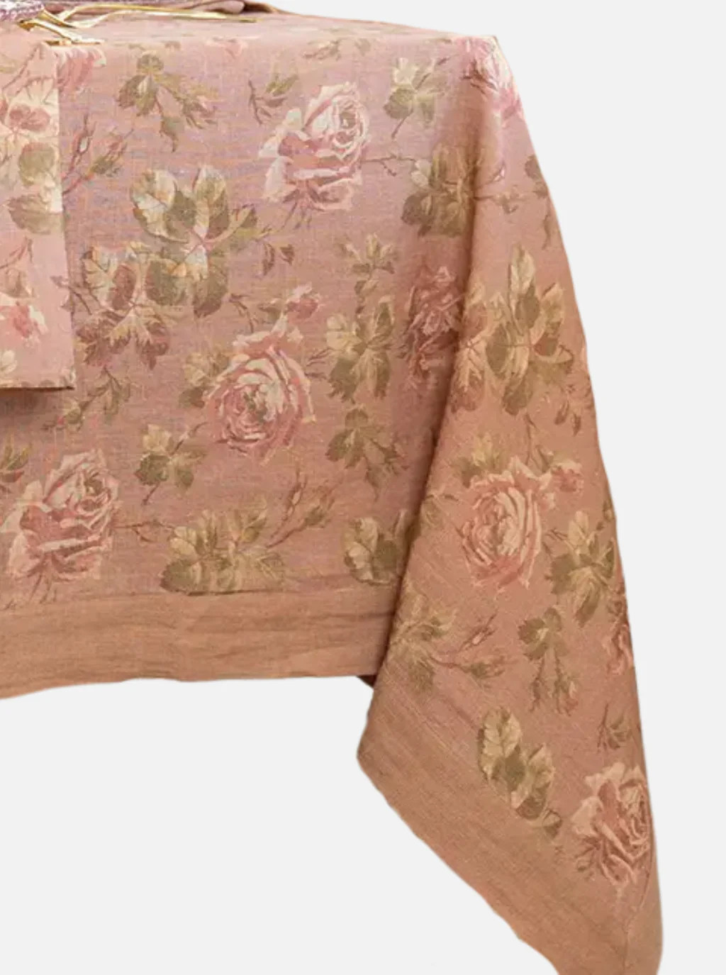 Dusty Rose Linen Tablecloth | House of Jade Home