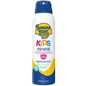 Banana Boat Kids 100% Mineral Sunscreen Spray SPF 50, 5 OZ | CVS