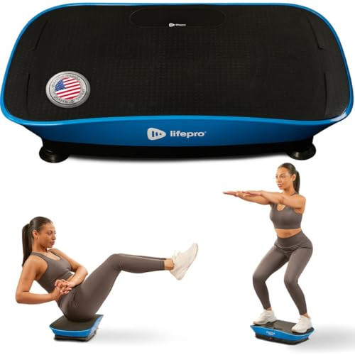 Lifepro Auto-Start Vibration Plate for Lymphatic Drainage – Whole Body Oscillation Vibrating Machine with Bluetooth Speaker, Muscle Toning & Flexibility – 10 Speed Levels, Included Remote & Yoga Band | Amazon (US)