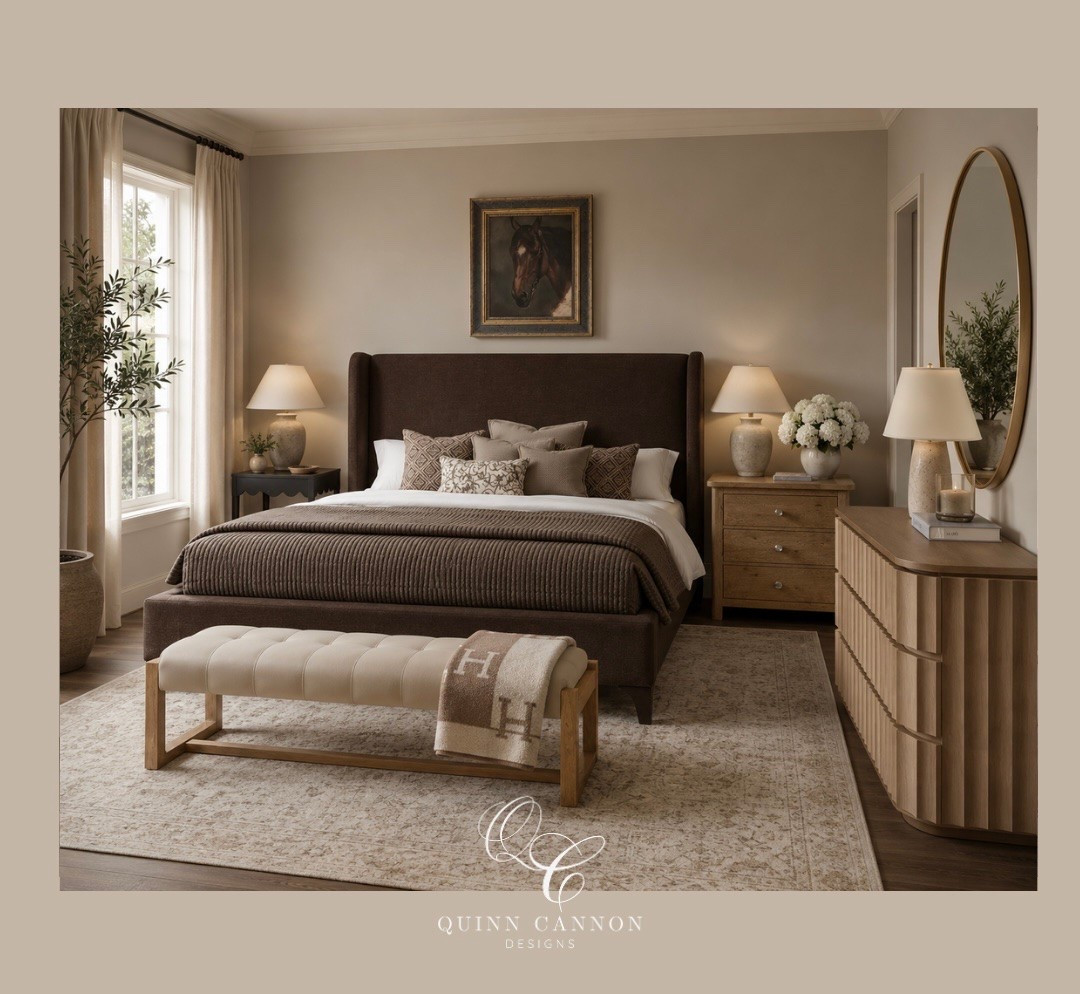Amazon finds, designer feel 🤎
Layered neutrals, warm wood tones, and timeless textures came together to create a bedroom that feels elevated without feeling overdone. Proof that high-end inspired spaces don’t have to come with a luxury price tag. ✨

#BedroomInspo #NeutralBedroom #AmazonHomeFinds #InteriorStyling #BedroomDesign #WarmMinimalism #HomeDecorIdeas #CozyBedroom #LuxuryInspired #OrganicModern

#LTKHome #LTKmomlife #LTKselfcare