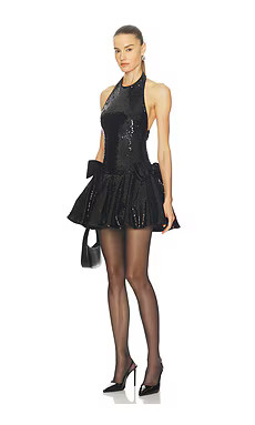 L'Academie By Marianna Velli Sequin Mini Dress in Black from Revolve.com | Revolve Clothing (Global)