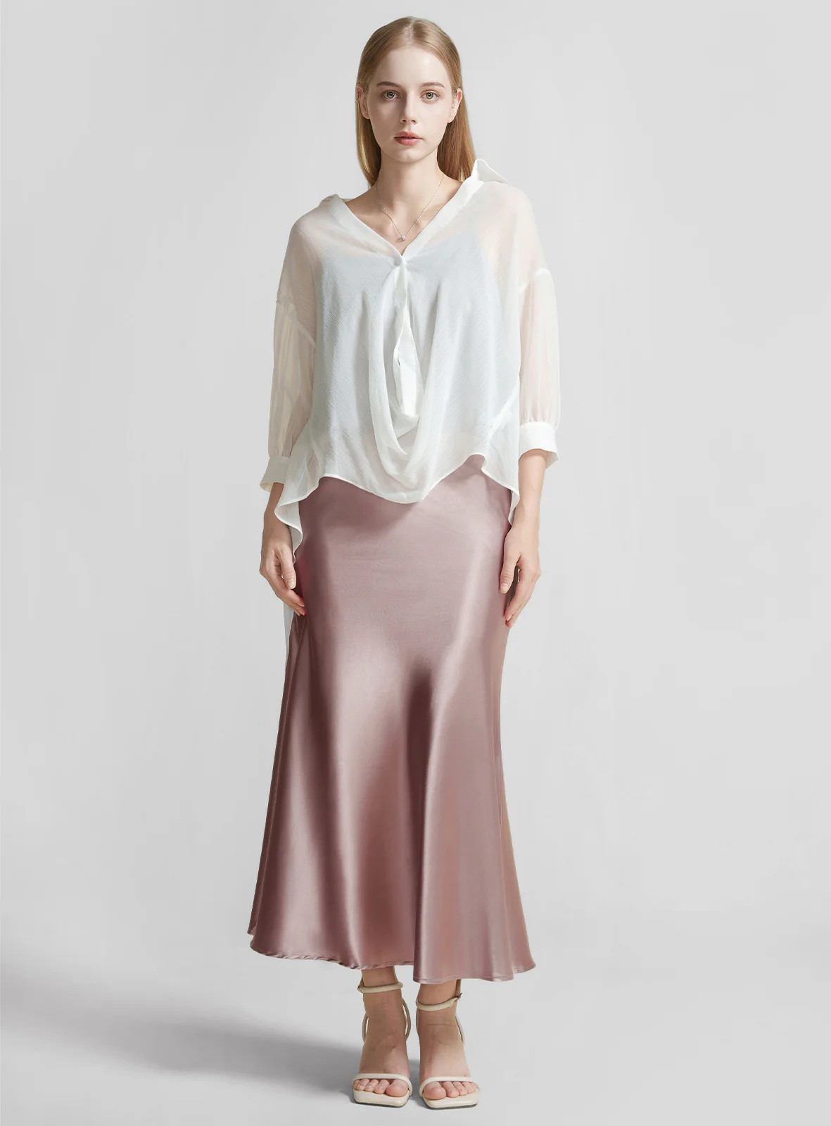Satin Maxi Skirt | SDEER