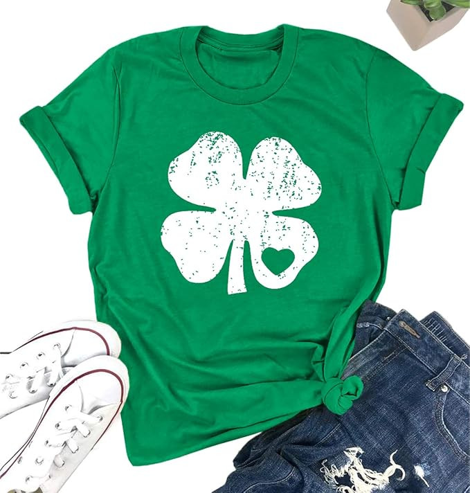 Spadehill Womens St Patrick's Day Short Sleeve T-Shirt | Amazon (US)