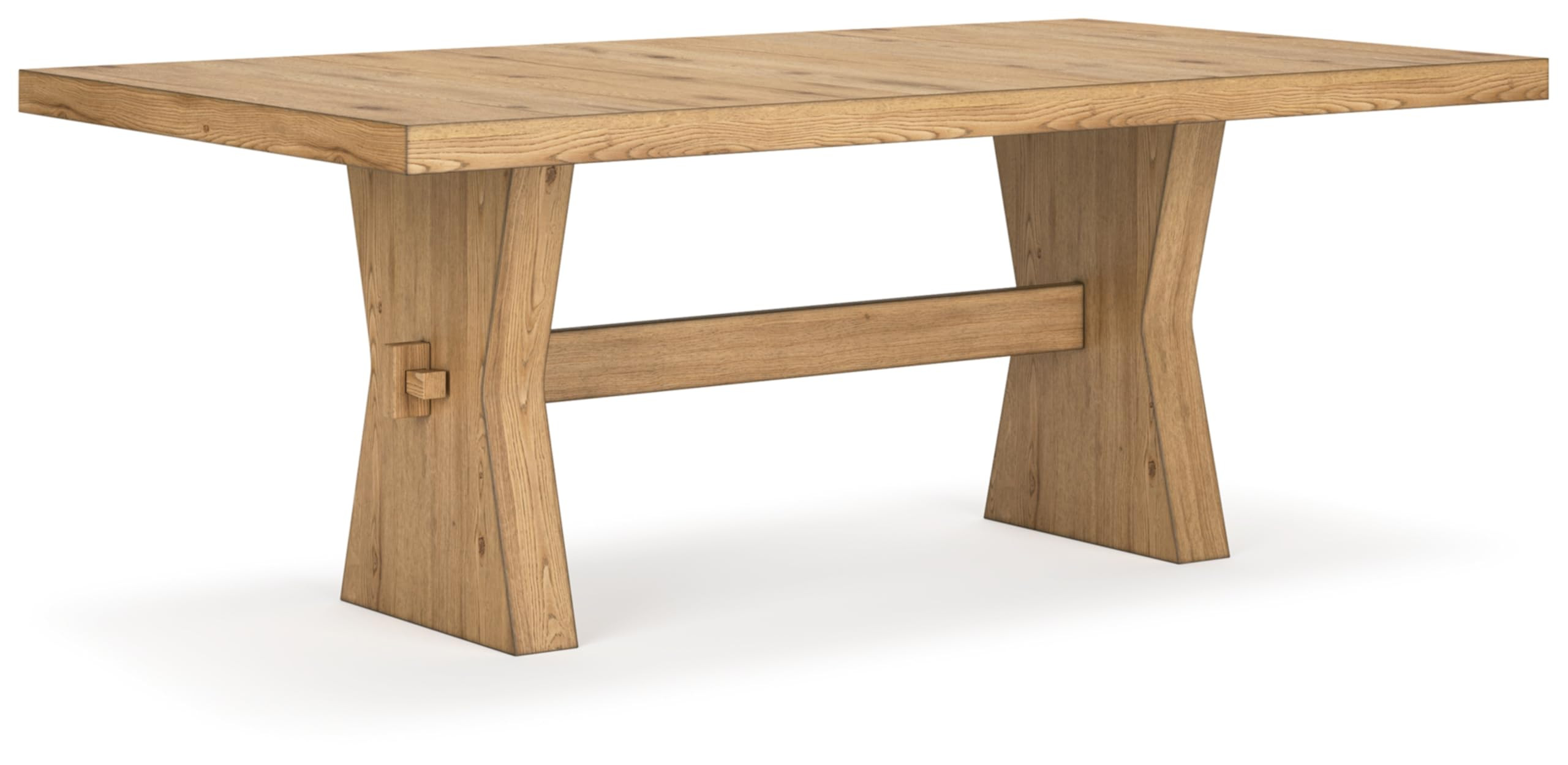 Signature Design by Ashley Galliden Farmhouse Dining Table, Light Brown | Amazon (US)
