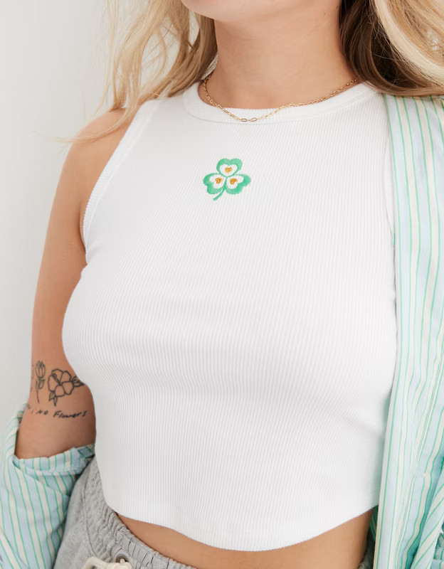 Aerie New Day Curved Hem Tank Top | Aerie