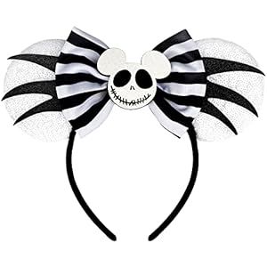 YUNISS Minnie Mickey Ears Headbands,Sequin Halloween Mouse Ears for Women Girls Princess Dress Ac... | Amazon (US)