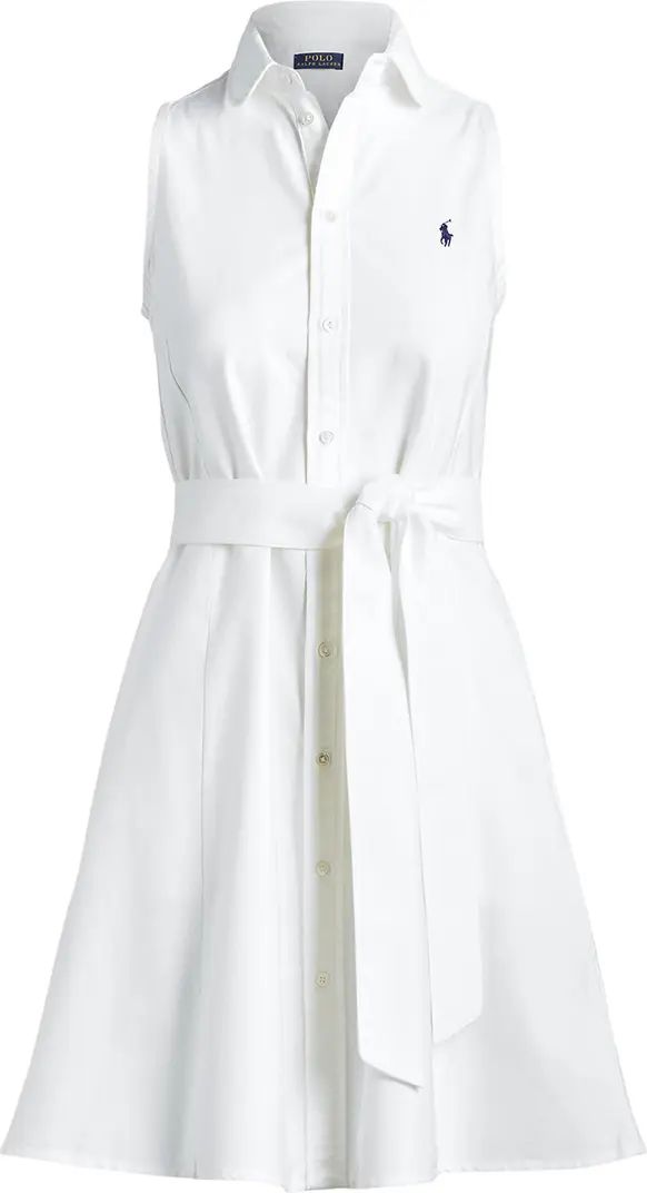 Polo Ralph Lauren Blar Sleeveless Fit & Flare Shirtdress | Nordstrom | Nordstrom