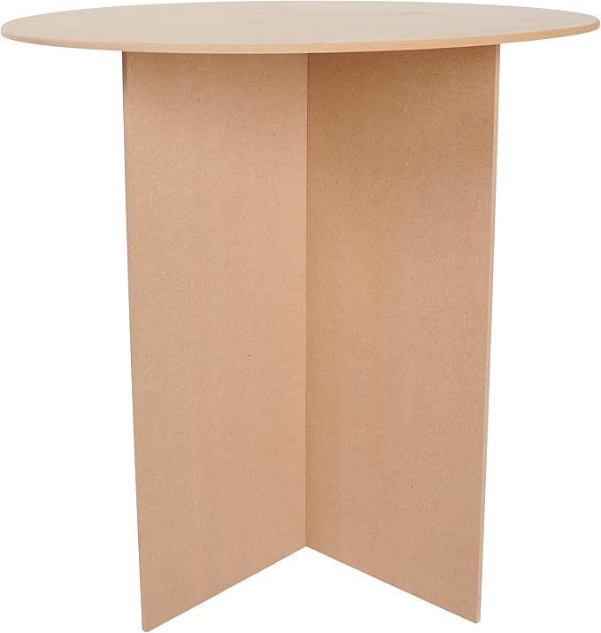 30 Inch Round Wood Display Table - 250 Pound Weight Capacity - Medium Density Fiberboard - Compat... | Amazon (US)
