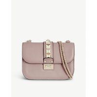 Valentino Stud lock small shoulder bag, Women's, Size: Small, Poudre | Selfridges