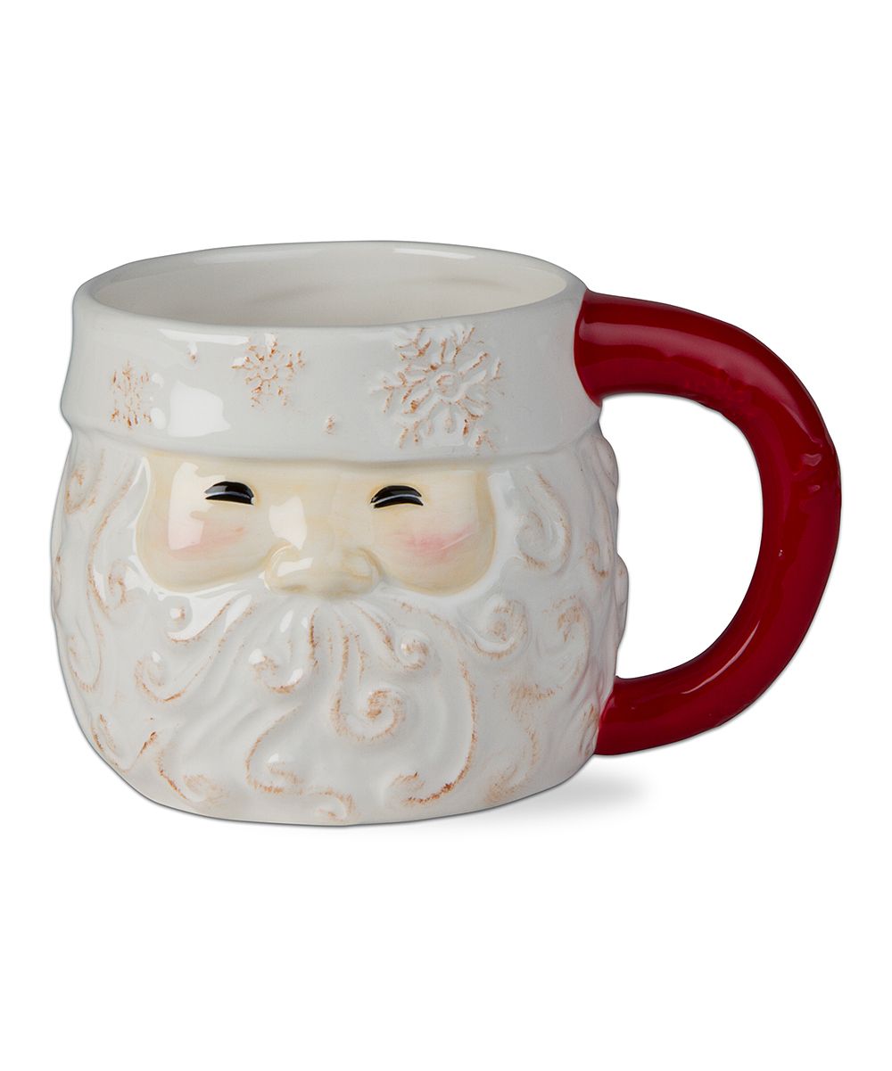 tag Mugs multi - White & Red Holly Jolly Santa Mug | Zulily