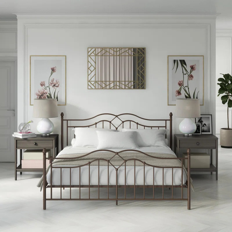 Caprisha Metal Platform Bed | Wayfair North America