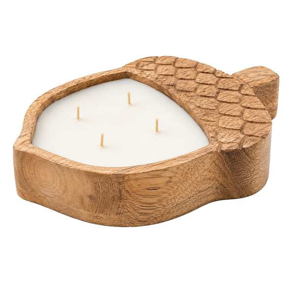 Wooden Acorn Candle, 20oz | At Home