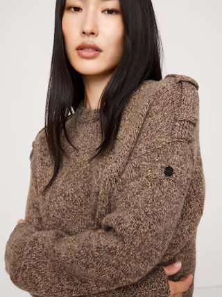 Marled Cashmere-Merino Blend Sweater | Banana Republic (US)