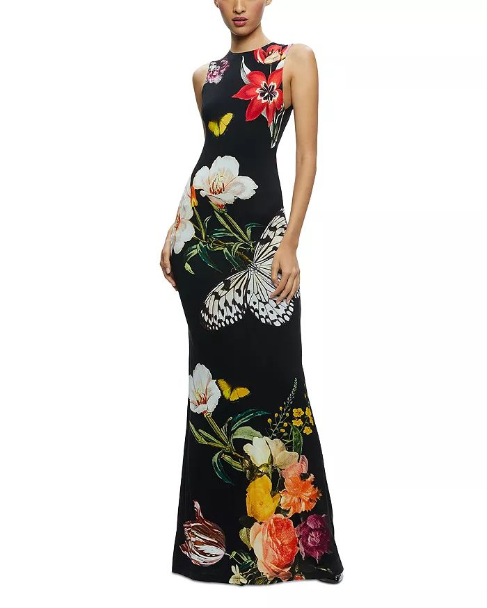 Delora Floral Print Sleeveless Gown | Bloomingdale's (US)