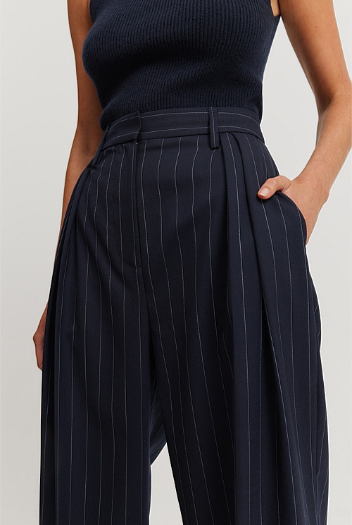 Pleat Wool Pant | Country Road