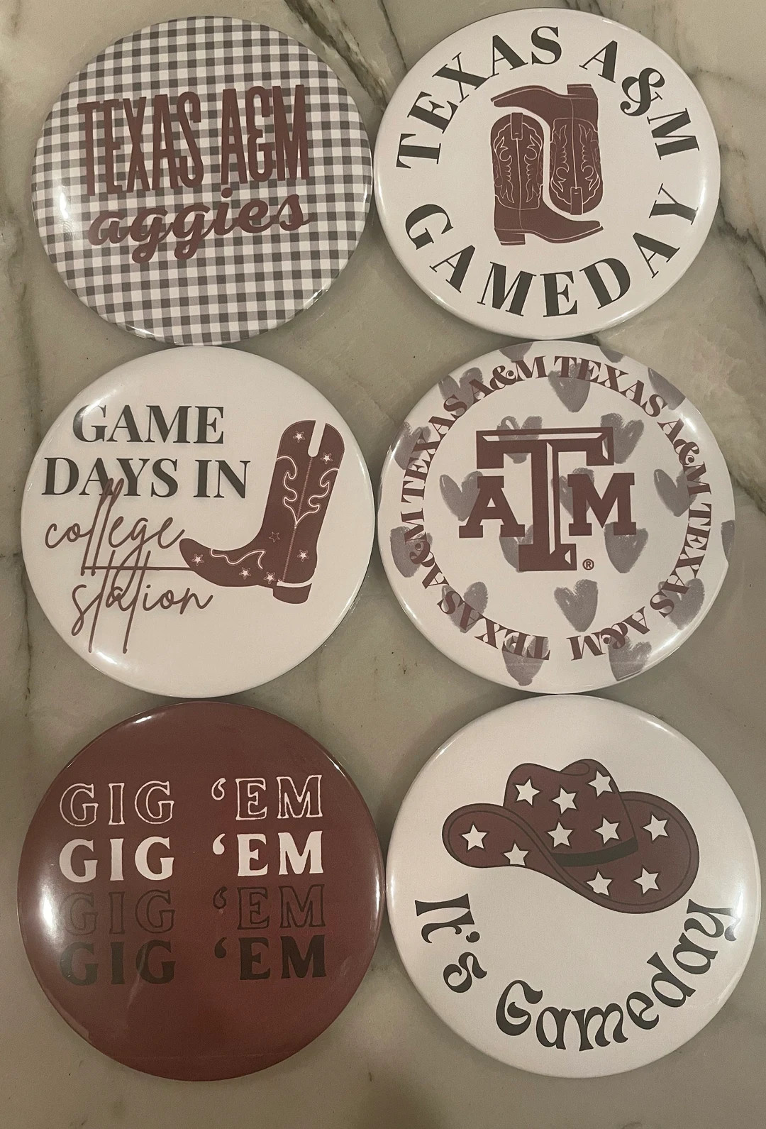 Texas A&M Gameday Buttons/pins - Etsy | Etsy (US)