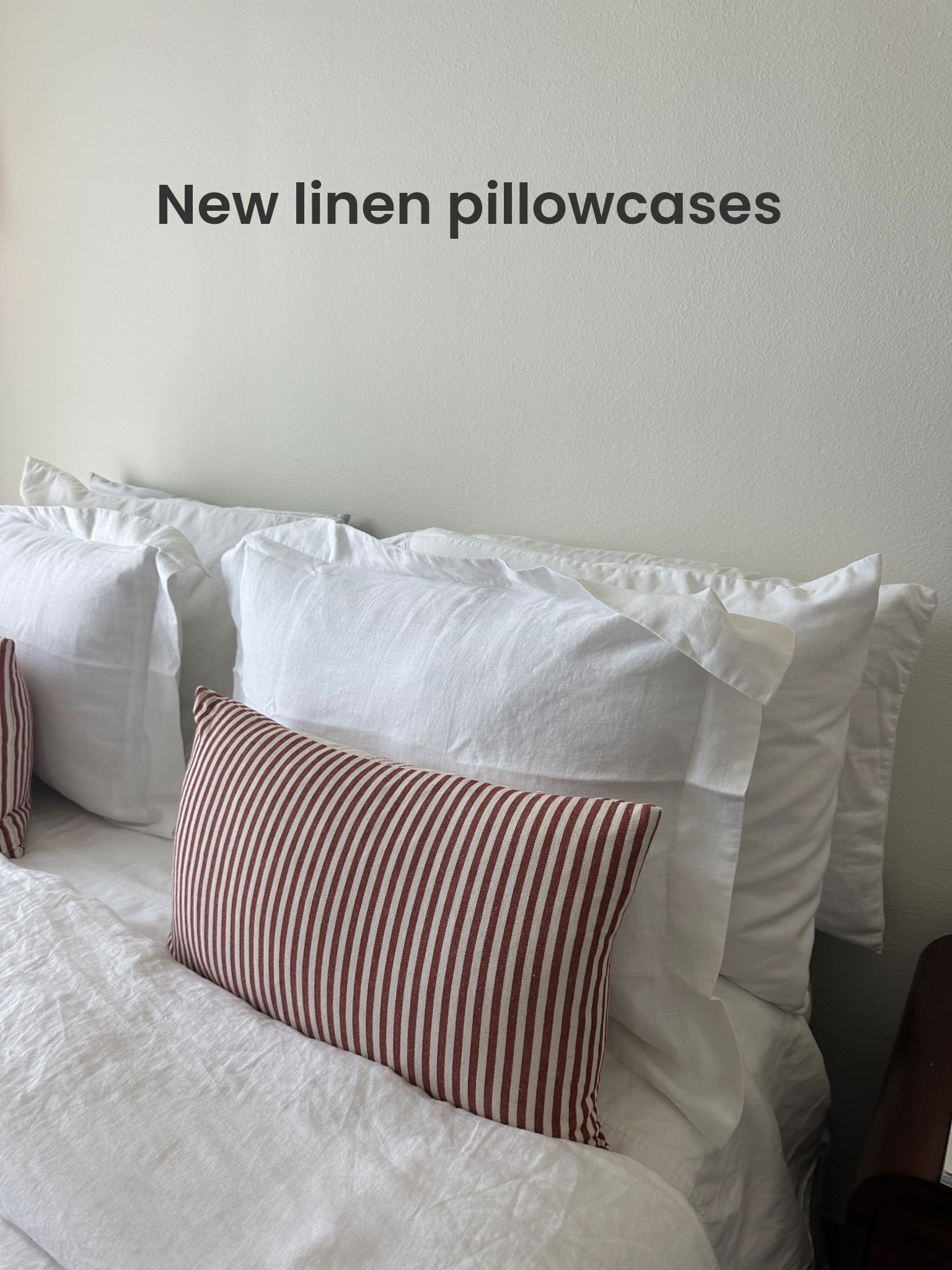 New linen pillowcases 

#amazon #homedecor 

#LTKHome