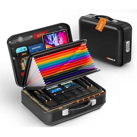 DocSafe Document Bag with Lock,Fireproof 3-Layer File Storage Case with Water-Resistant Zipper,Do... | Amazon (US)