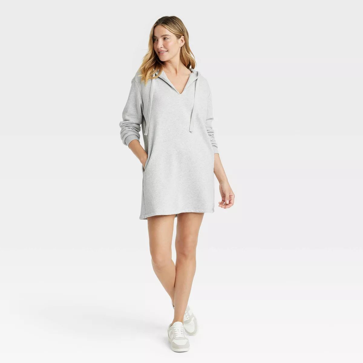 Women's Long Sleeve Mini Fleece Tunic Dress - Universal Thread™ | Target