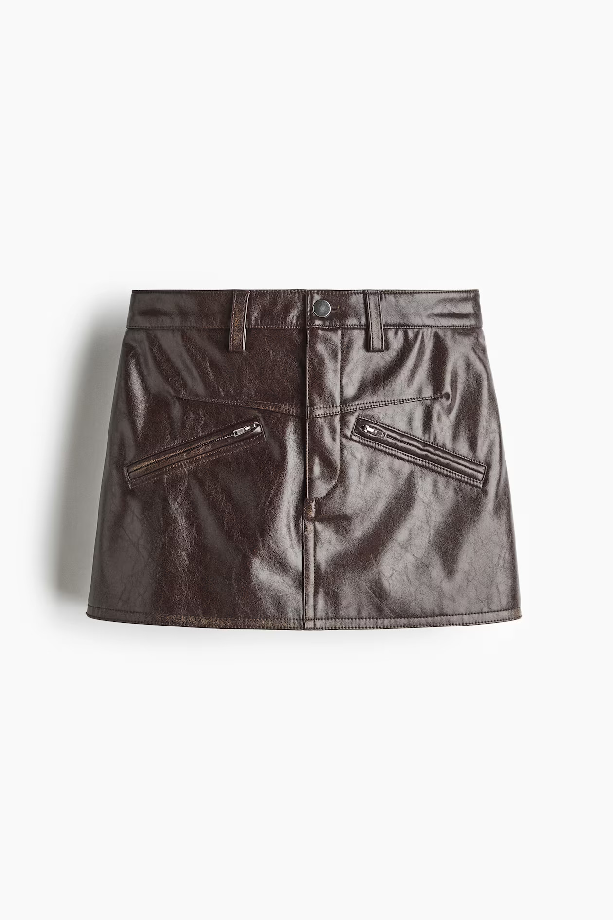 Minijupe en tissu enduit | H&M (FR, IT, ES, PT, BE)