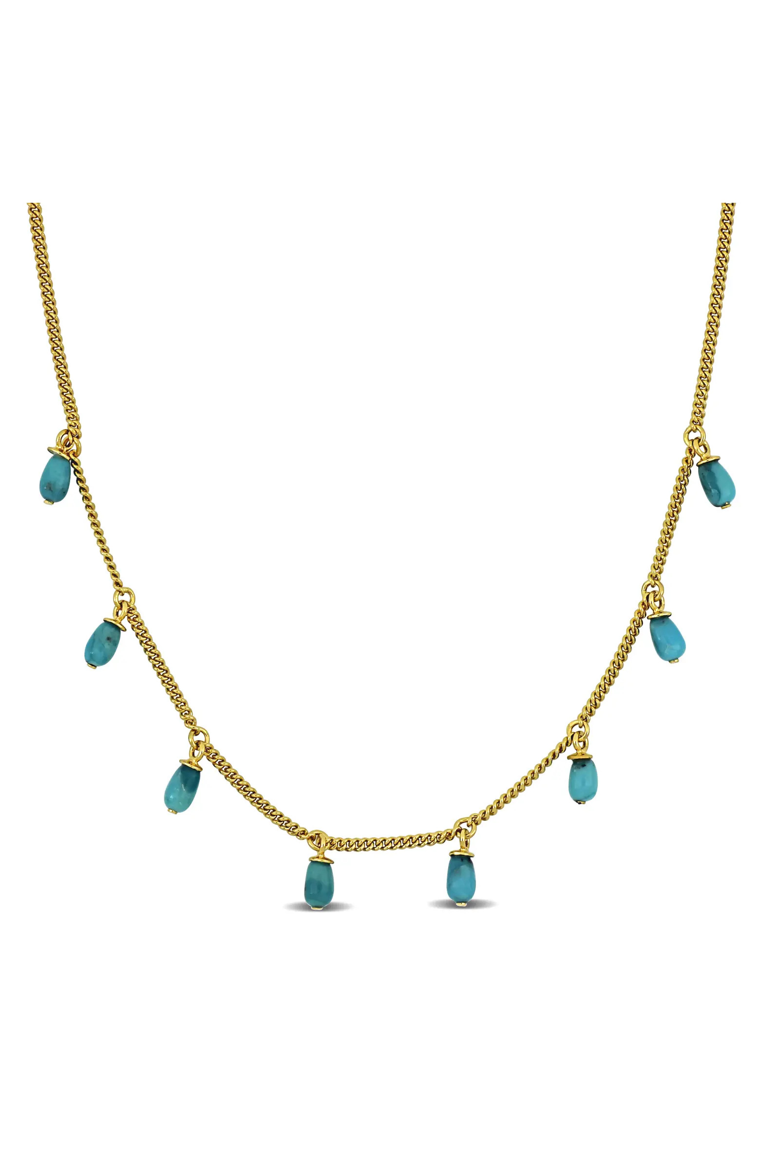 Julianna B. Composite Turquoise Station Necklace | Nordstrom | Nordstrom