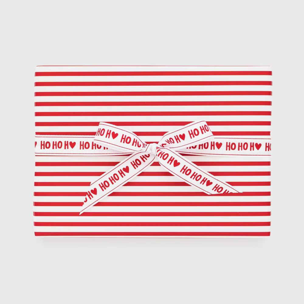 Red with White Stripe Gift Wrap, Single Roll - Sugar Paper | Target