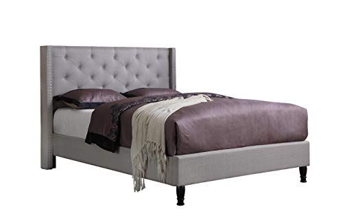 Home Life furBed00007_Cloth_LightGrey_Full Platform Bed, Grey | Amazon (US)