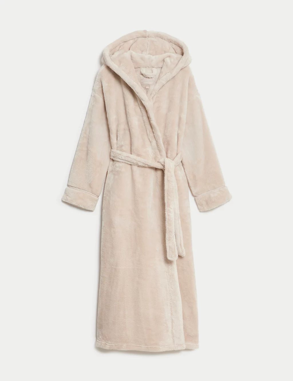 Fleece Hooded Long Dressing Gown | Marks & Spencer (UK)