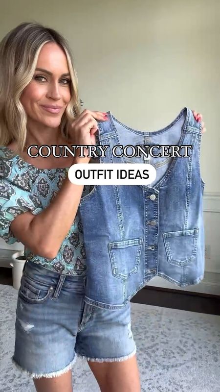 Country concert outfit ideas 🤠 

In love with the vest trend - they are so versatile- here are 4 ways I would style for country concerts this summer! 


#LTKOver40 #LTKStyleTip #LTKFindsUnder50