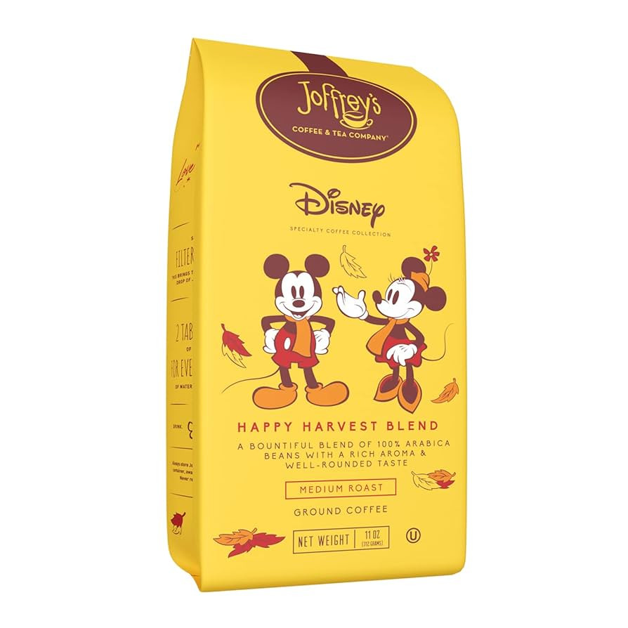 Joffrey's Coffee - Disney Happy Harvest Blend, Artisan Medium Roast Arabica Coffee, Rich Aroma & ... | Amazon (US)
