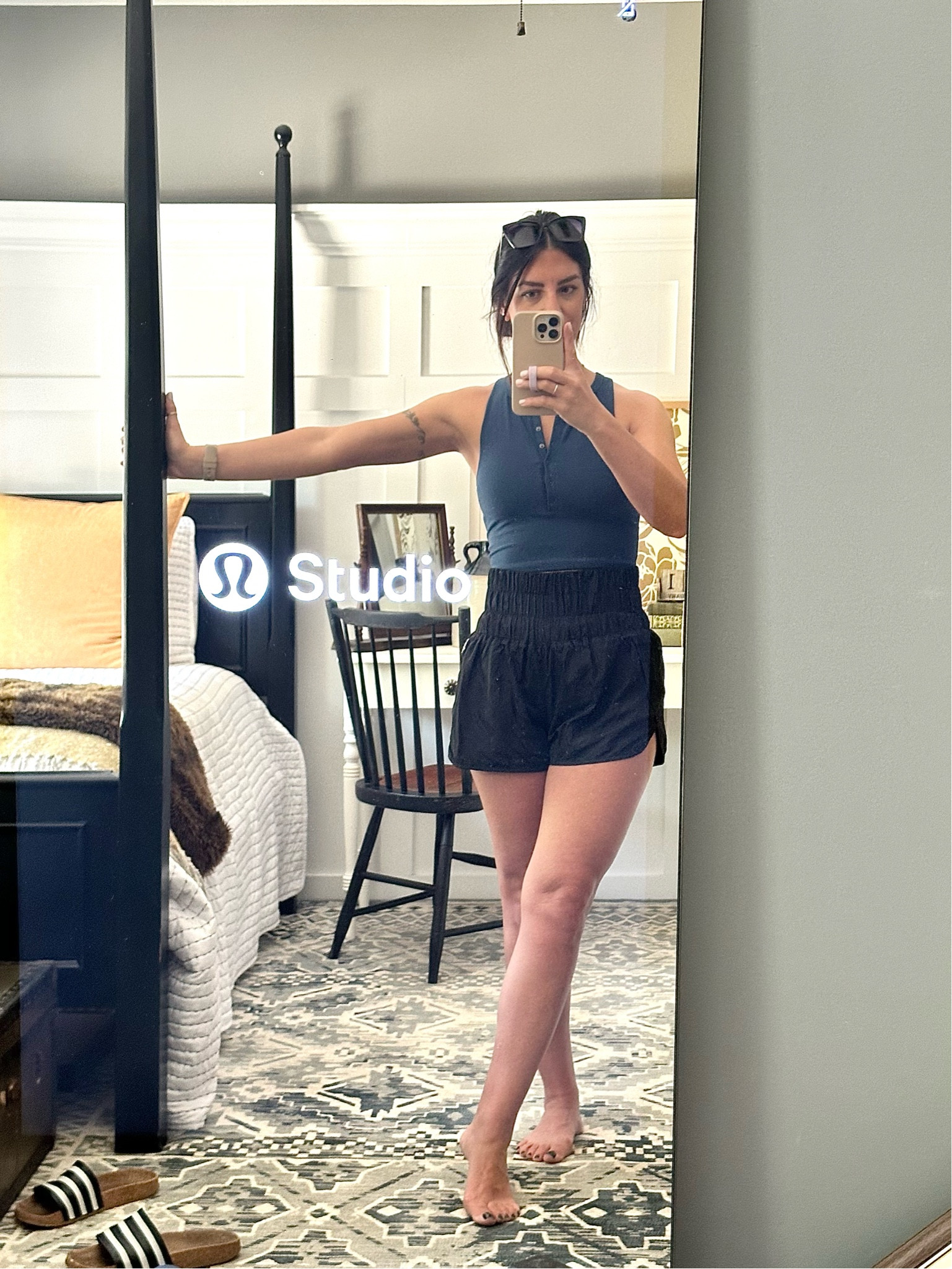 Living in these shorts this summer. Linking exact and similar 
wearing size small in top and bottoms 

#LTKSaleAlert #LTKOver40 #LTKActive