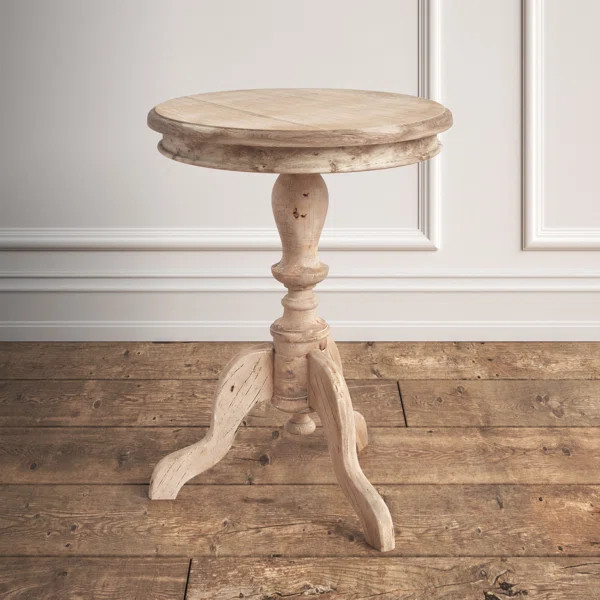Corsair Solid Wood Pedestal End Table | Wayfair North America