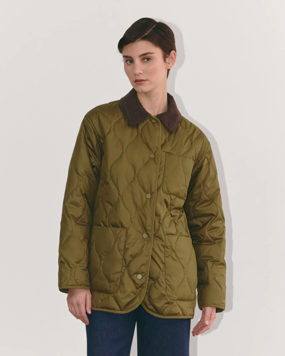 Everlane Quilted Ranch Jacket | Olive | XXL | Everlane