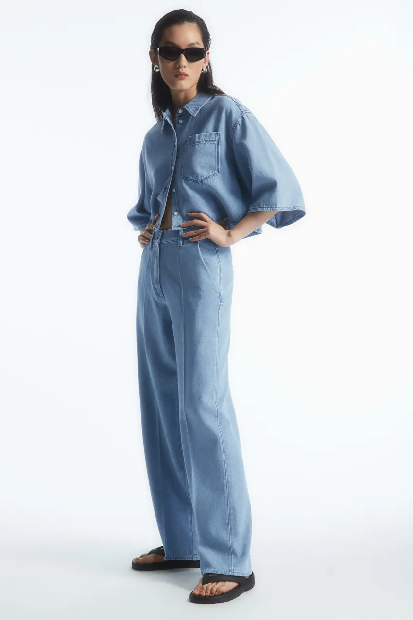 STRAIGHT-LEG DENIM TROUSERS | COS UK