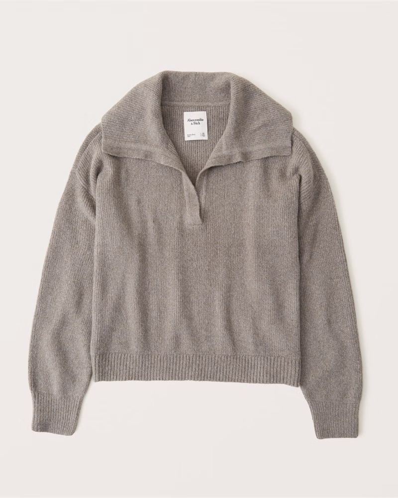 Notch-Neck Sweater Polo | Abercrombie & Fitch (US)