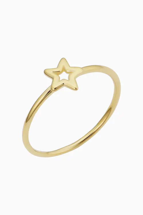Oradina 14K Yellow Gold Star of the Show Ring at Nordstrom, Size 5 | Nordstrom