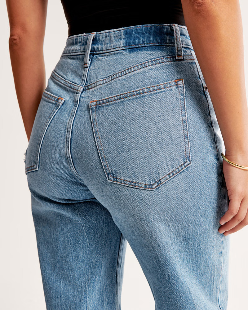 Women's Curve Love High Rise 90s Relaxed Jean | Women's Bottoms | Abercrombie.com | Abercrombie & Fitch (US)