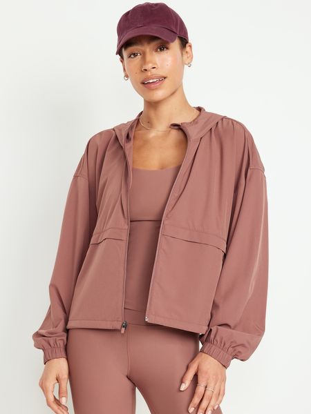 StretchTech Cropped Zip Jacket | Old Navy (US)