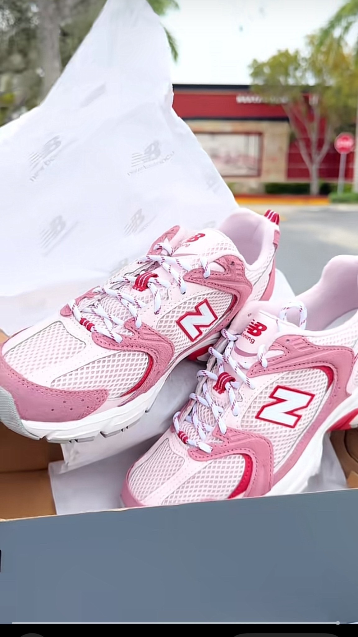 New balance 530s in a new color just in time for Valentine’s Day for all my pink lovers 🫶🏻🎀💕 
Color: Rosewood/Pink salt

#LTKfitnessgoals #LTKValentine #LTKActive