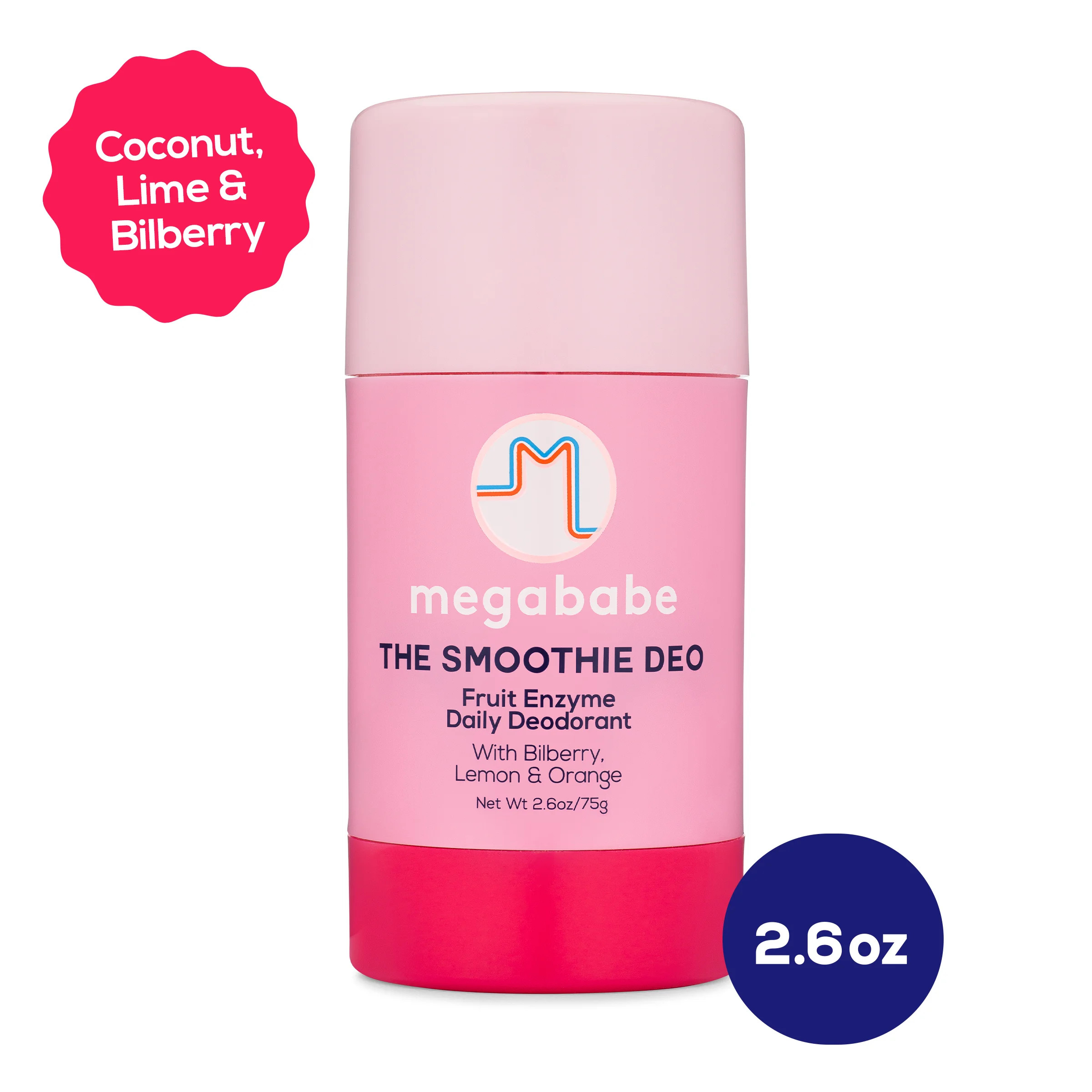 Megababe Smoothie Deo Daily Deodorant Stick, Aluminum-Free, All Natural, 2.6 oz | Walmart (US)