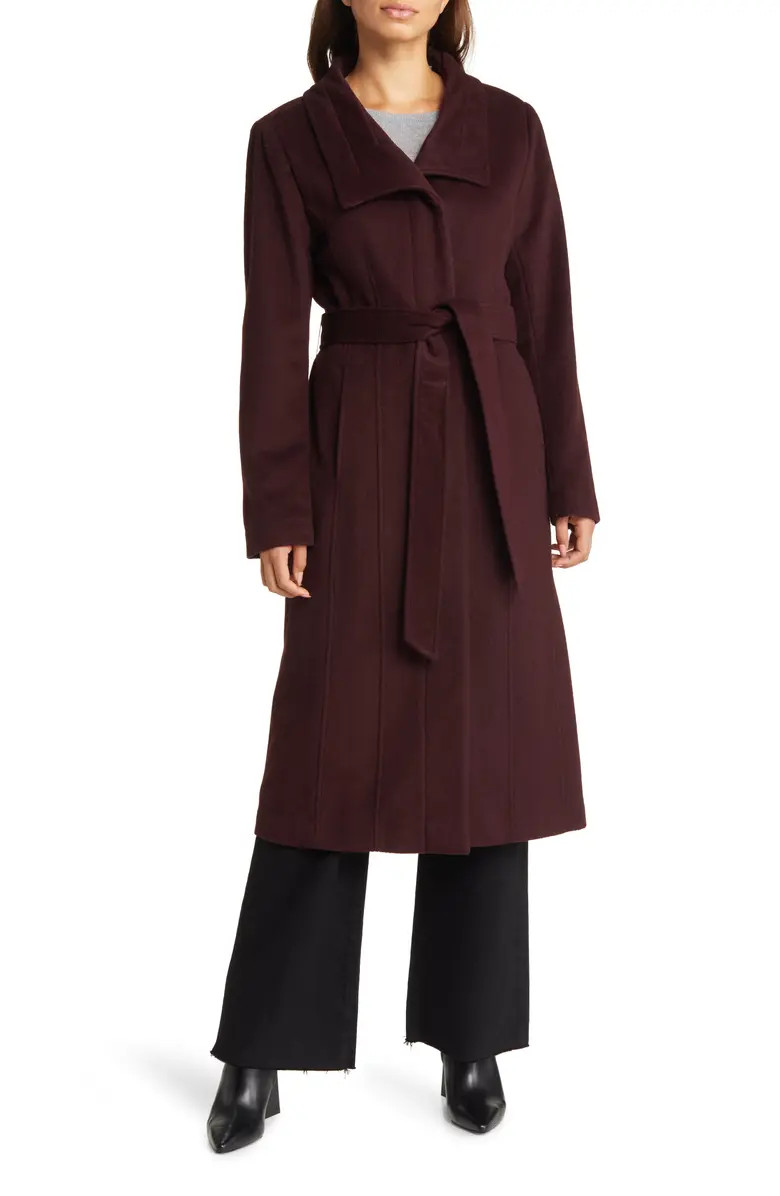 Women's Slick Belted Long Coat | Nordstrom