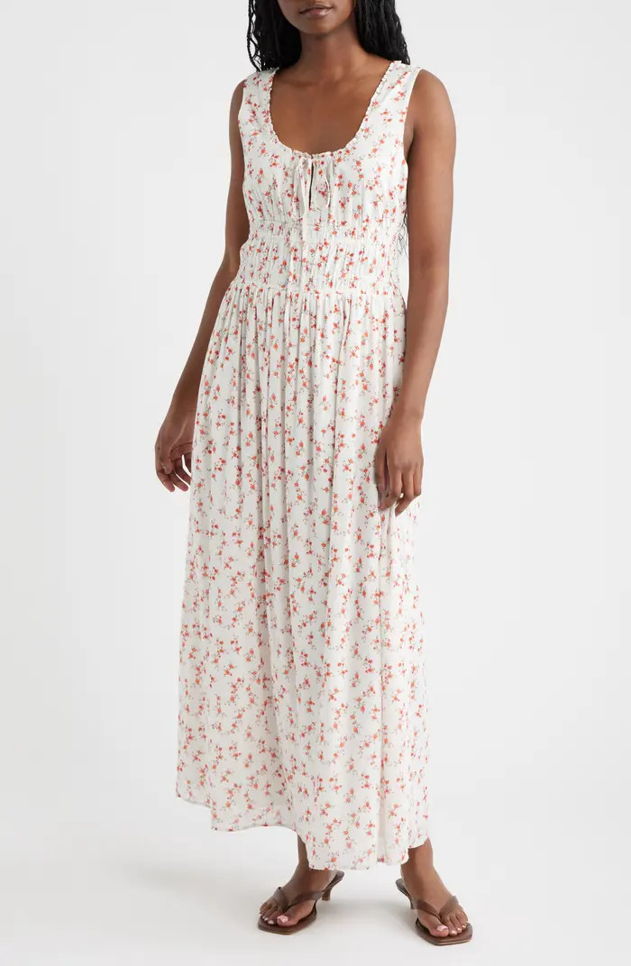 Jordie Floral Cotton Maxi Sundress | Nordstrom