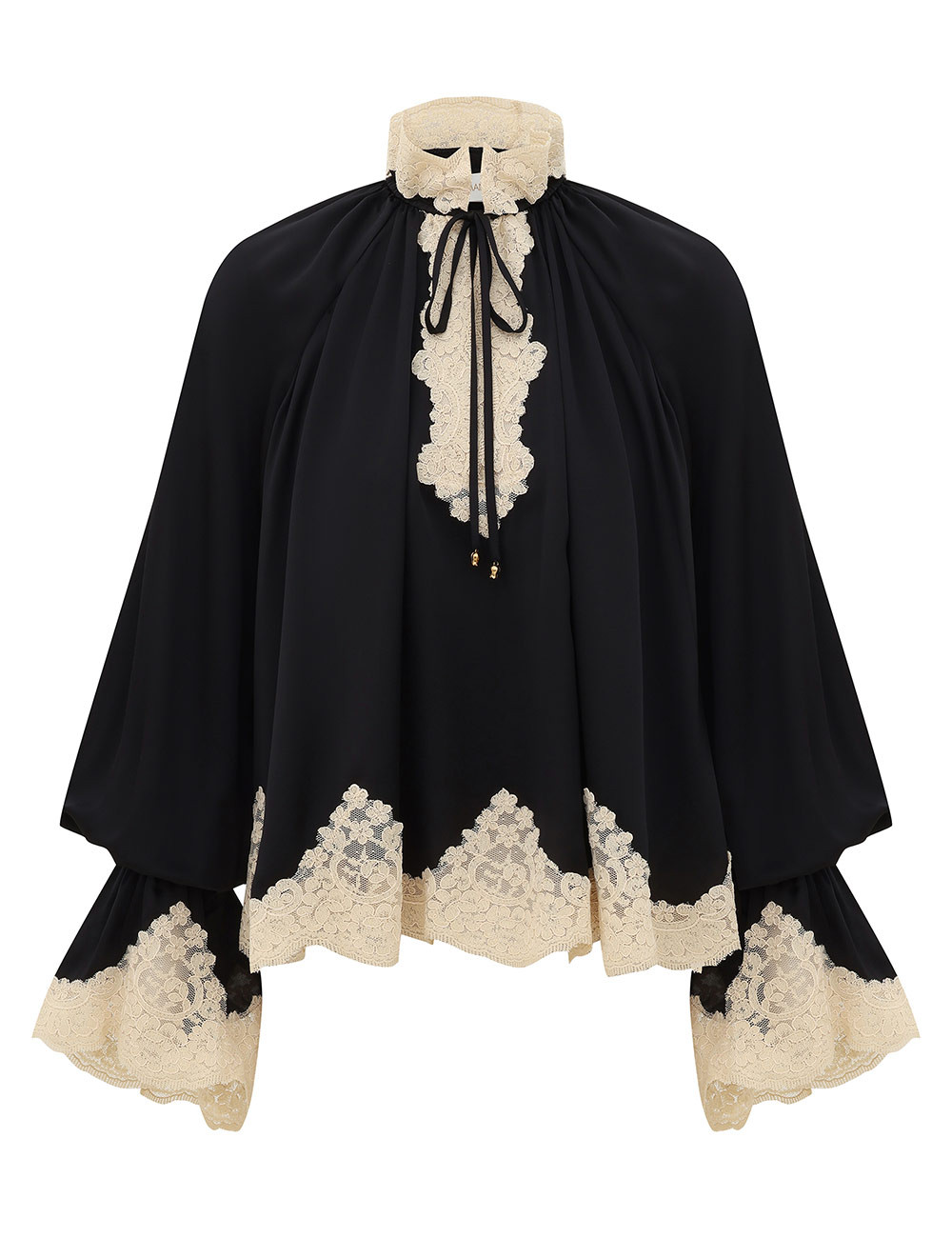 Clash Billow Lace Blouse - Black            
        
                    

    
    
    






... | ZIMMERMANN (US, CA, EU, MENA)