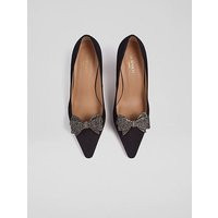 Novie Crystal Black Shoe Clip, Black | L.K. Bennett (UK)