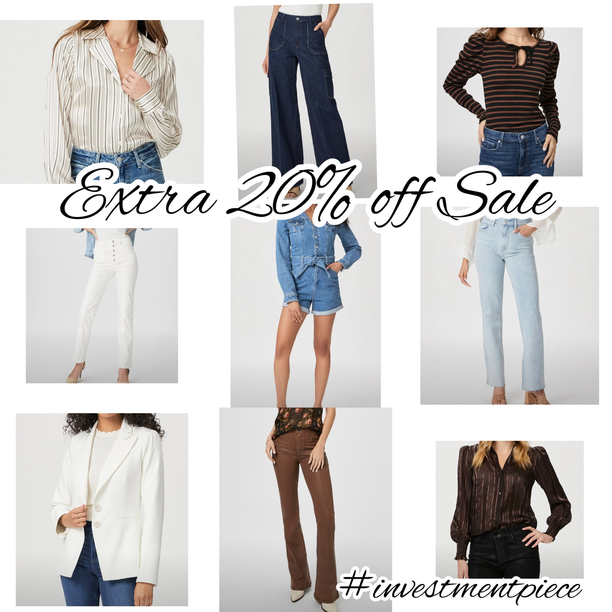 Denim. Blouses. Coated. Blazers. And light knits. All an extra 20% off @paige with code HAPPY4TH2024 #investmentpiece 

#LTKSeasonal #LTKSummerSales #LTKStyleTip
