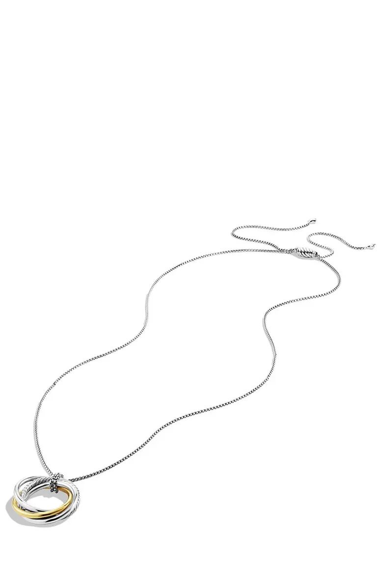 David Yurman 'Crossover' Pendant with Gold on Chain | Nordstrom | Nordstrom