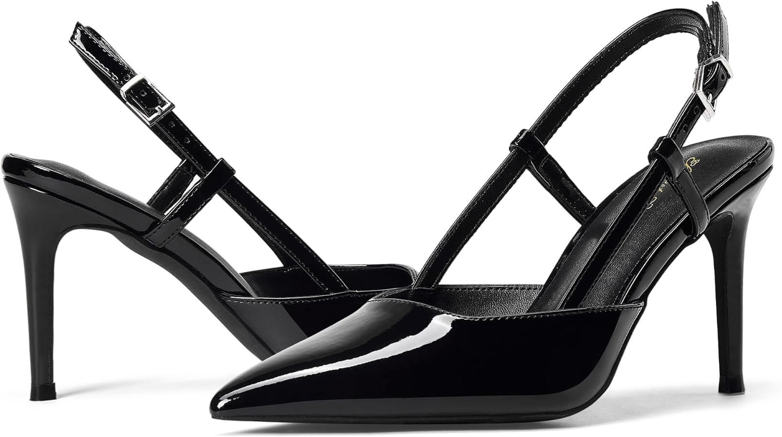 Elisabet Tang Women's Closed Toe Slingback Pointed Toe Stiletto Heel Pump Dress Shoes Buckle Stra... | Amazon (US)