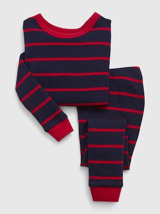 babyGap Organic Cotton Stripe PJ Set | Gap (US)