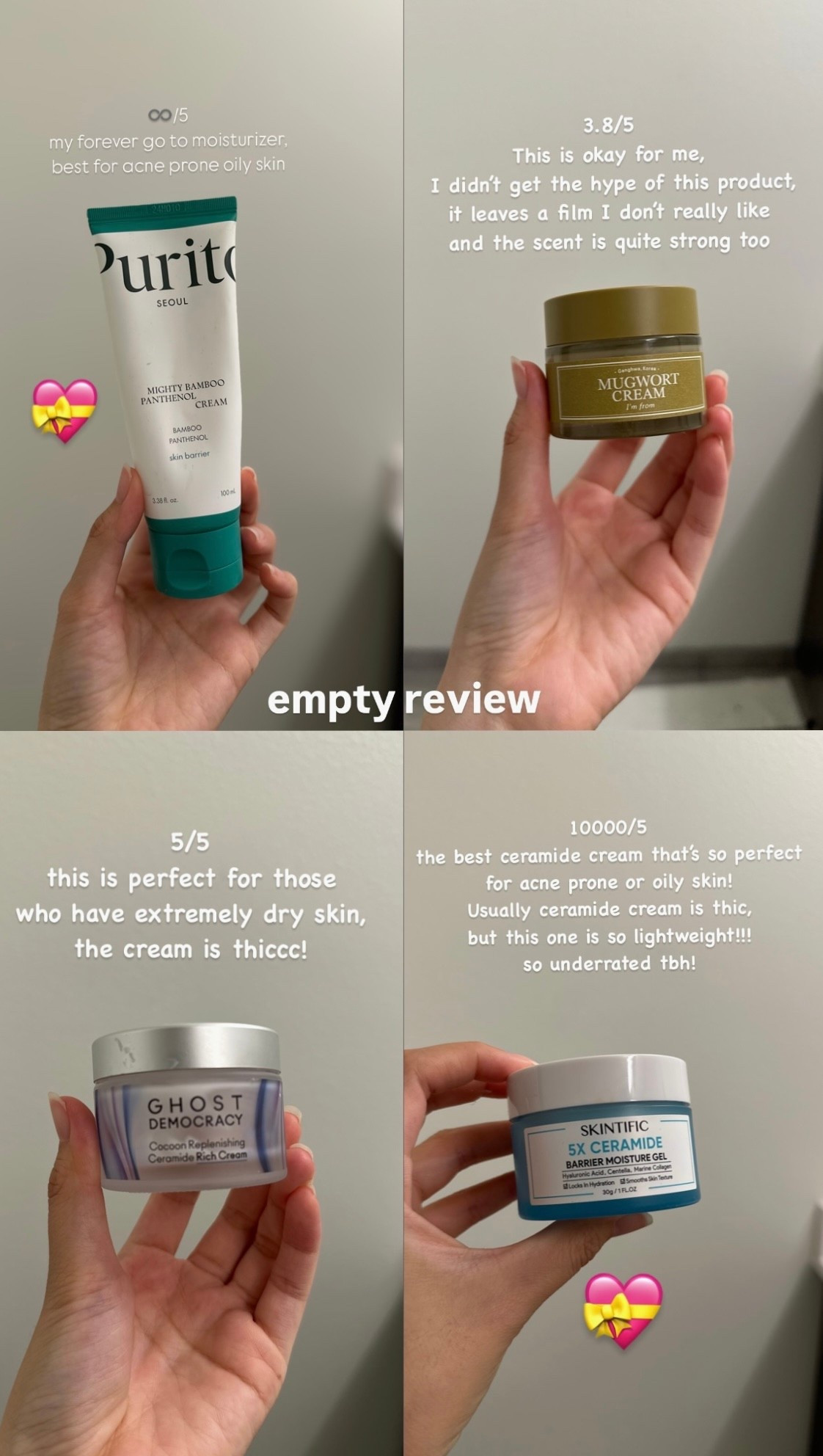 empty review: moisturizers 

#LTKBeauty #LTKselfcare #LTKGiftGuide