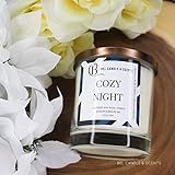 Cozy Night Soy Candle, 8oz | Hand-Poured in USA| 100% Premium Soy Wax| Long-lasting Highly Scented C | Amazon (US)